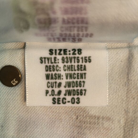 Joe's Jeans Size 28 Chelsea Skinny Fray Hem Vincent Wash Low Rise Stretch Denim - Picture 5 of 11